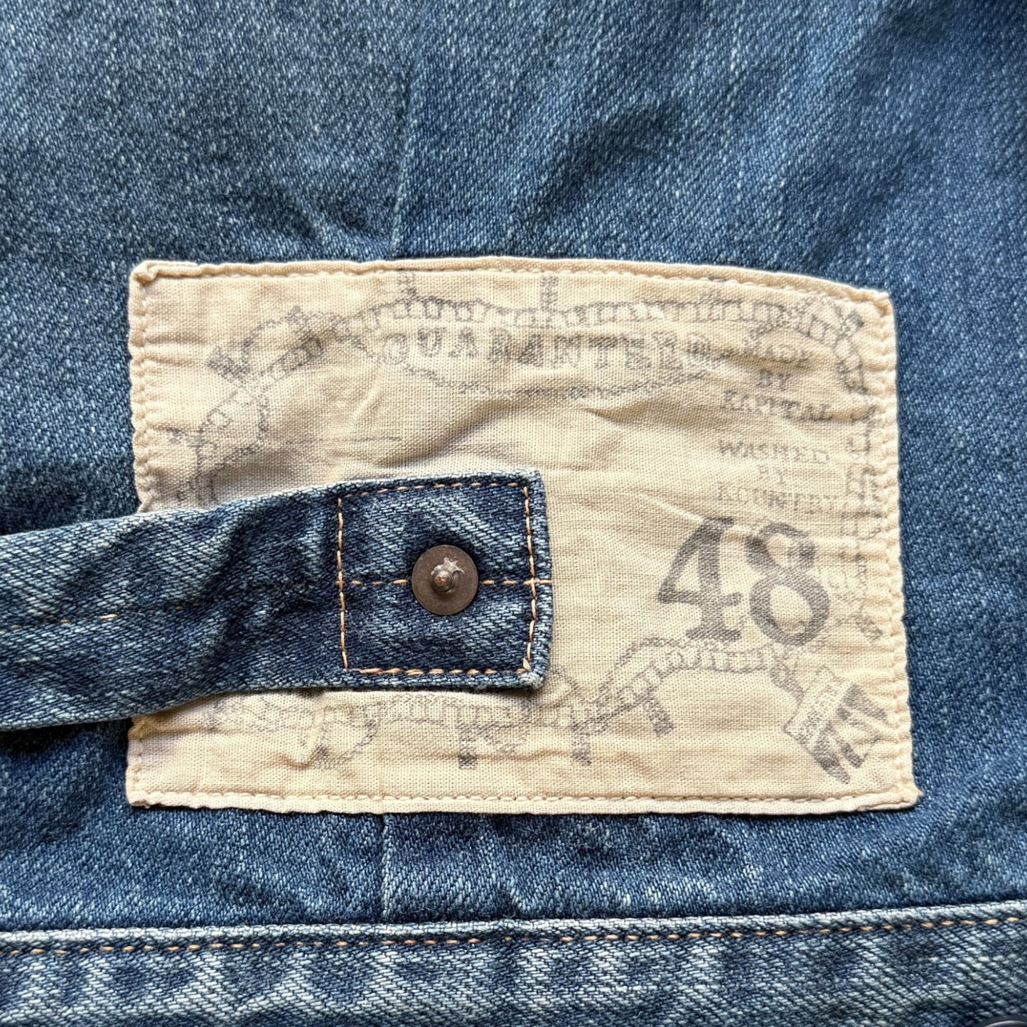 Kapital 12oz Denim Santo Domingo Thunderbird Jacket (Processed)