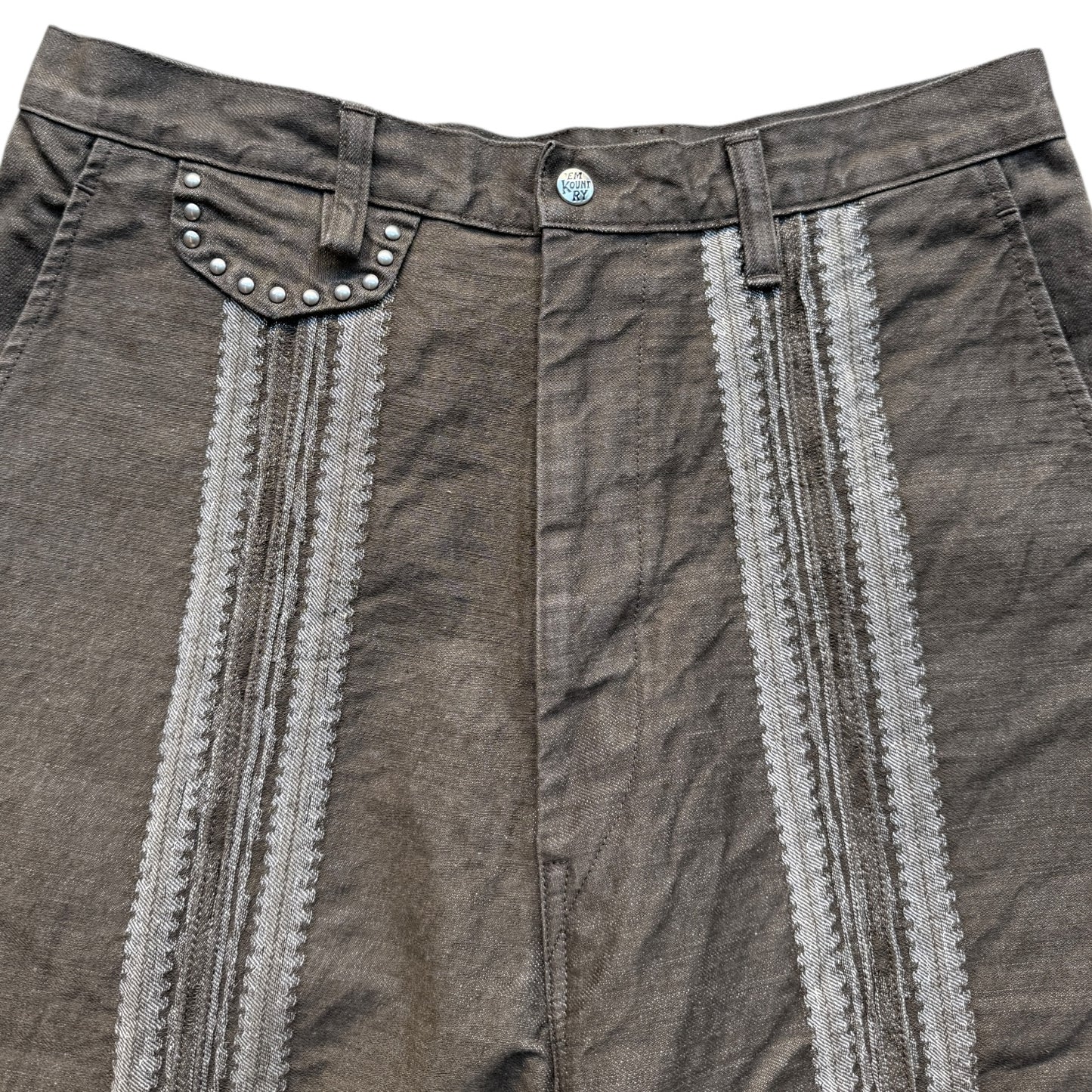 Kapital 12oz Yagasuri Jacquard Denim Nime Pants