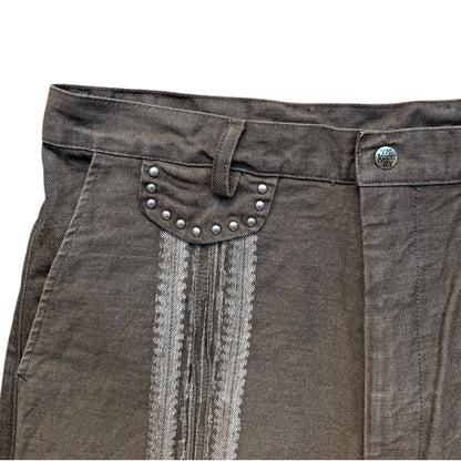 Kapital 12oz Yagasuri Jacquard Denim Shorts