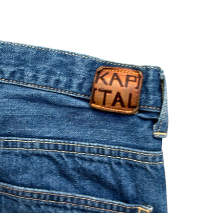 Kapital Vintage Washed Denim Flare Pants (Archive)