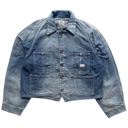 Kapital 12oz Denim Cropped Winday Chair Jacket (Short Coverall)