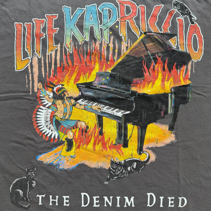 Kapital Jersey Sleeveless Big Tee (Burning Piano Print)