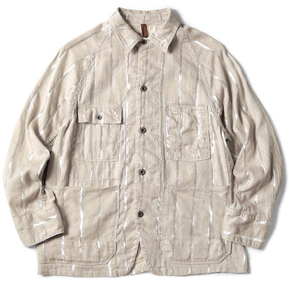 Kapital Linen Glitter Phillies Stripe Cactus Coverall