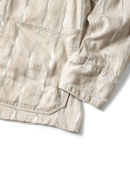 Kapital Linen Glitter Phillies Stripe Cactus Coverall