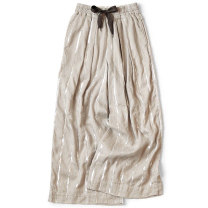 Kapital Linen Glitter Phillies Stripe Rude Baggy Pants