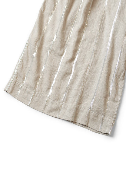 Kapital Linen Glitter Phillies Stripe Rude Baggy Pants
