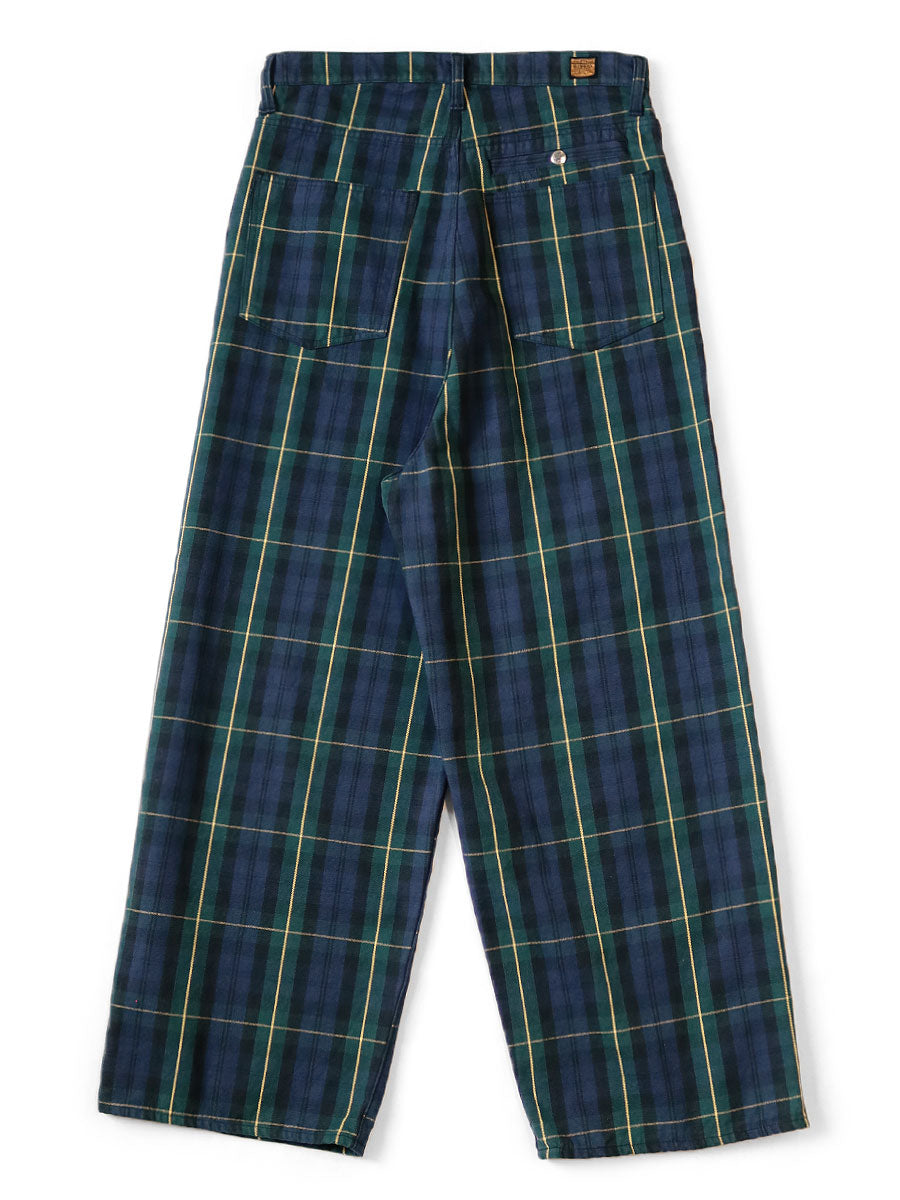 Kapital 11oz Tartan Check Port Baggy Pants