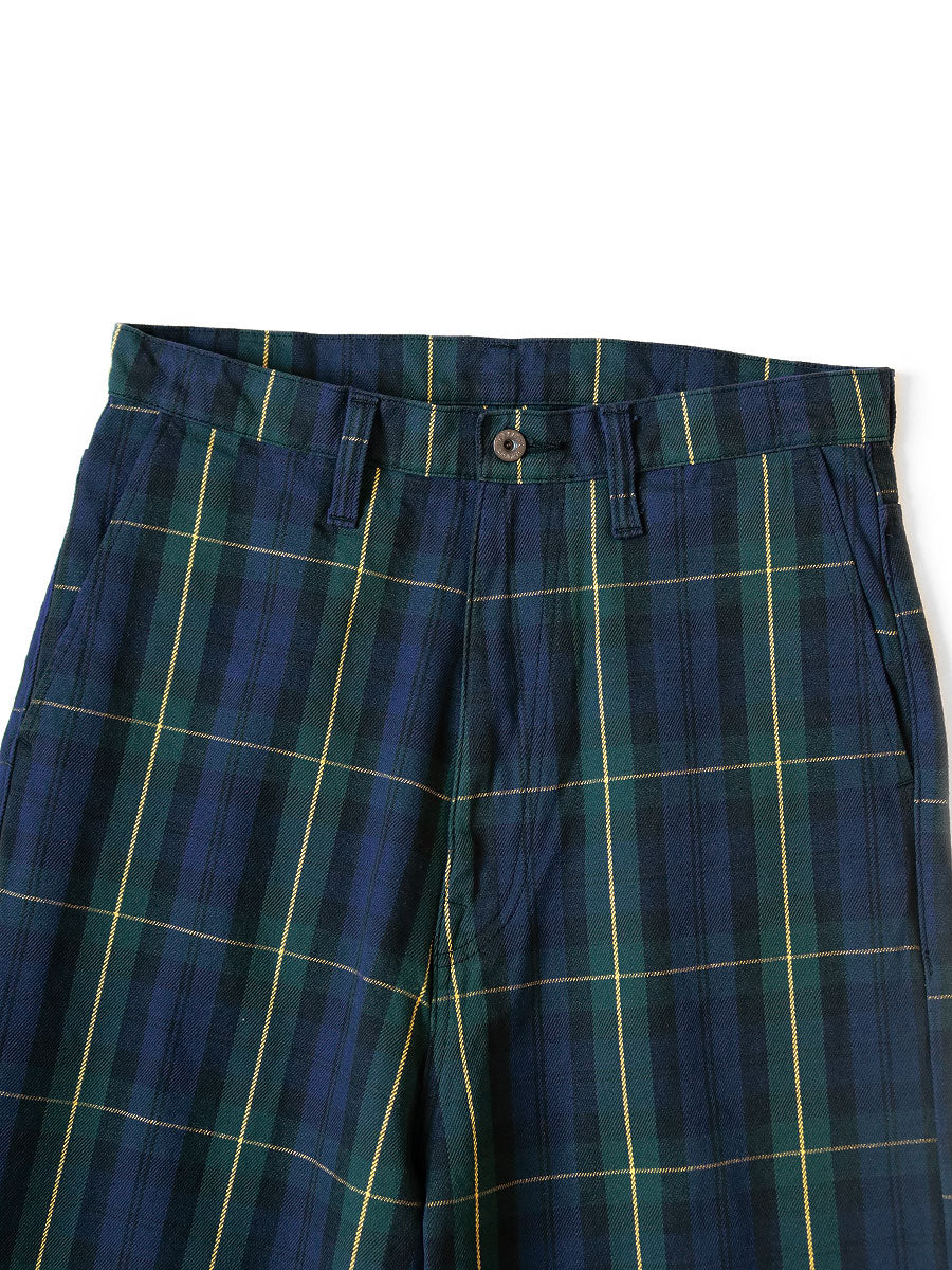 Kapital 11oz Tartan Check Port Baggy Pants