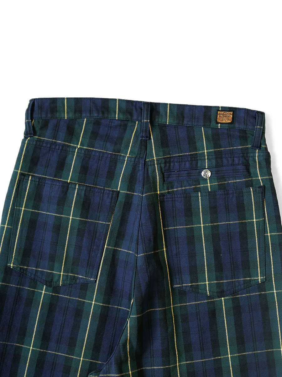 Kapital 11oz Tartan Check Port Baggy Pants