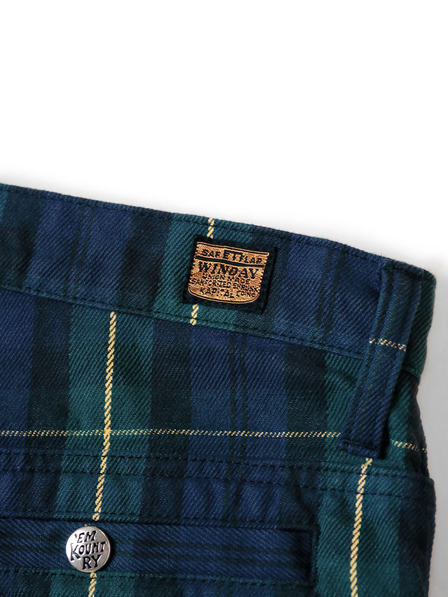 Kapital 11oz Tartan Check Port Baggy Pants