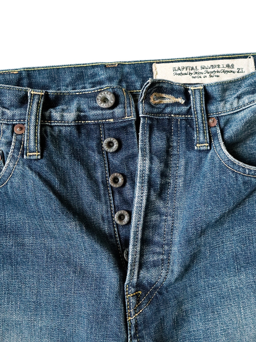 Kapital 13.5oz Zimbabwe Denim 5P Monkey Cisco (Processed)