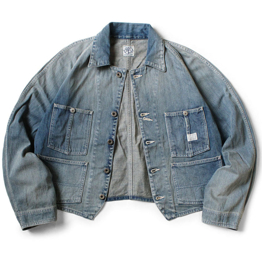 Kapital 12oz Denim Cropped Winday Chair Jacket (Short