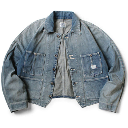 Kapital 12oz Denim Cropped Winday Chair Jacket (Short Coverall)