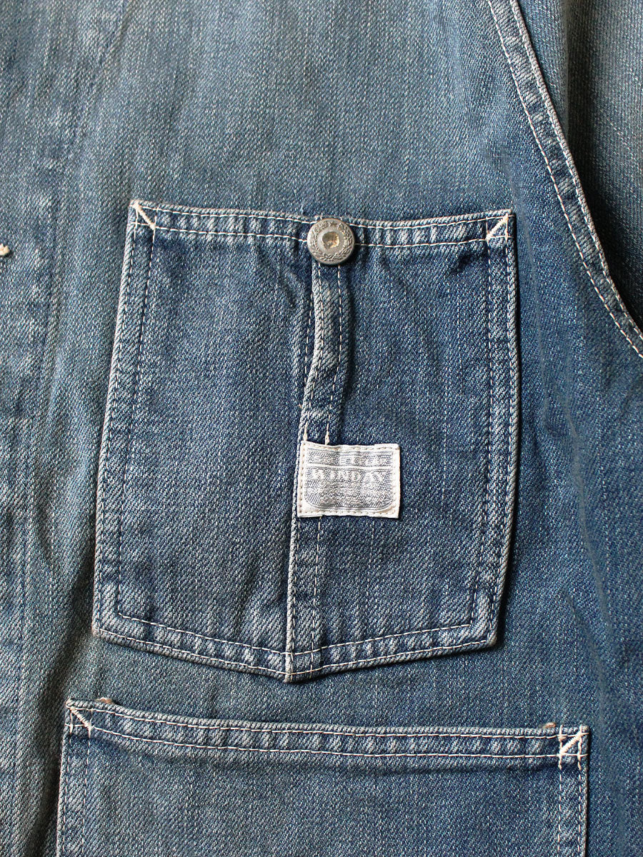 Kapital 12oz Denim Cropped Winday Chair Jacket (Short Coverall)