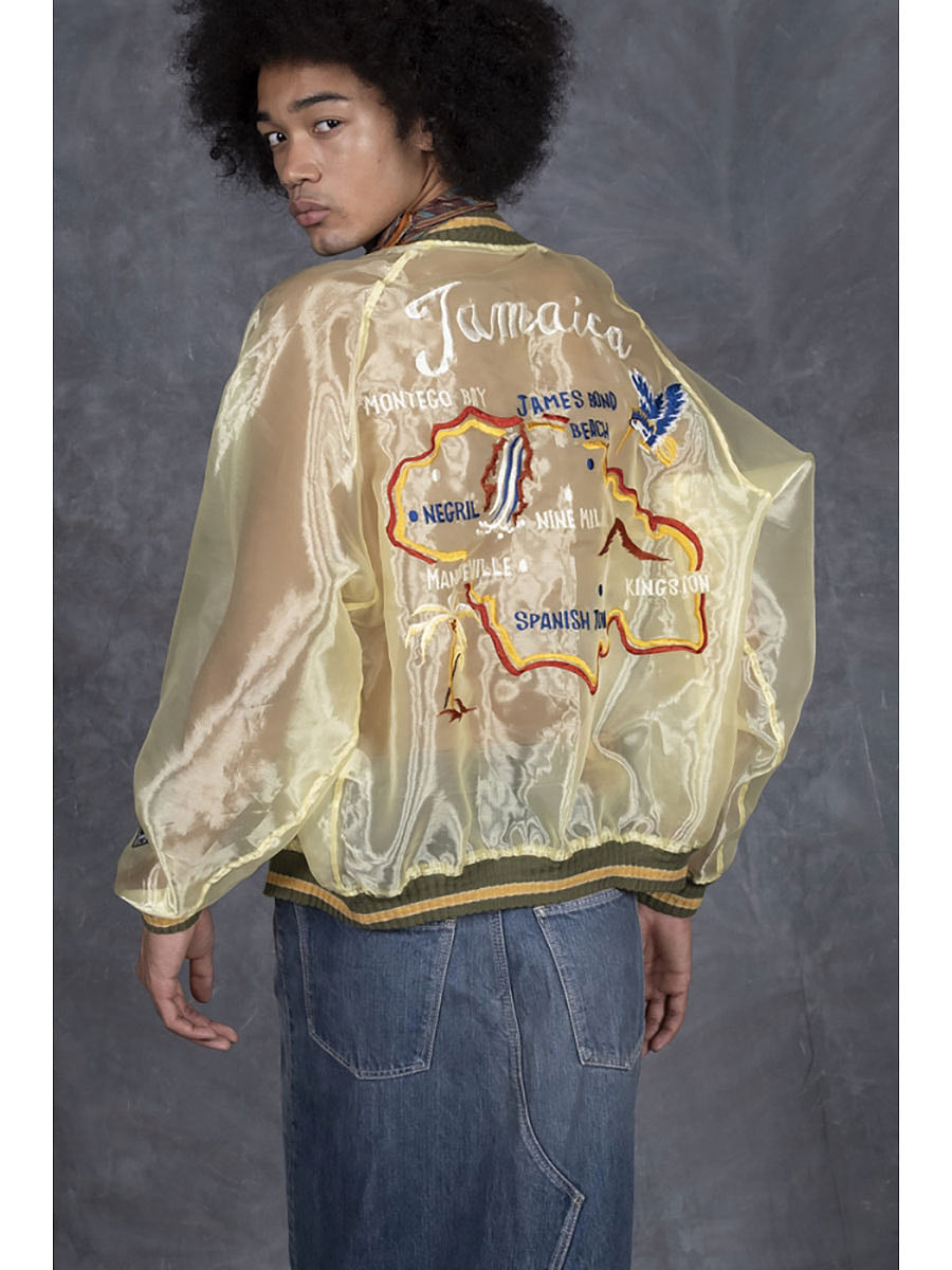 Kapital Sheer Pearl Mosquito Guard Souvenir Jacket (Jamaica)