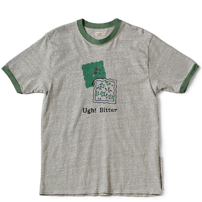 Kapital Top Jersey Ringer T-Shirt (Bitter Peckish Bowy Print)