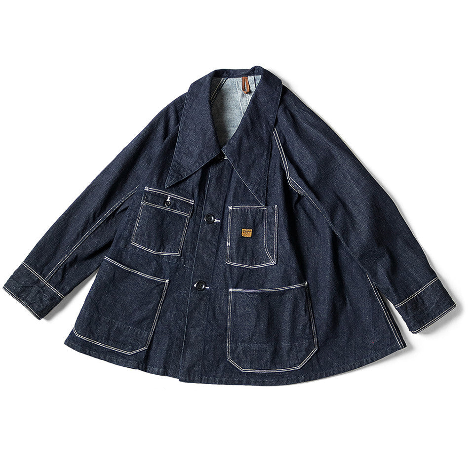 Kapital 12oz Denim Wrangle Collar Bell Coverall