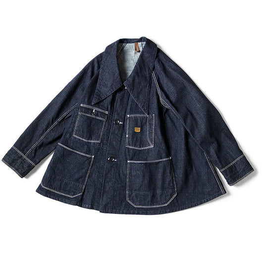Kapital 12oz Denim Wrangle Collar Bell Coverall
