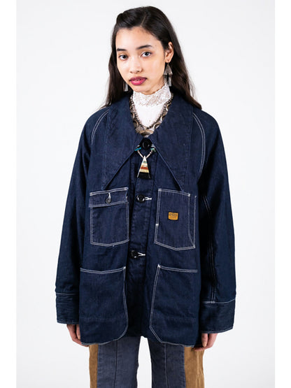 Kapital 12oz Denim Wrangle Collar Bell Coverall