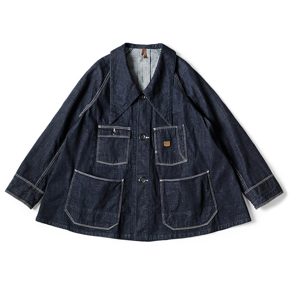 Kapital 12oz Denim Wrangle Collar Bell Coverall