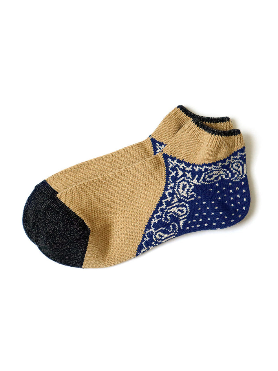 Kapital 96 Heel Paisley Bandana Ankle Socks