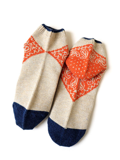 Kapital 96 Heel Paisley Bandana Ankle Socks
