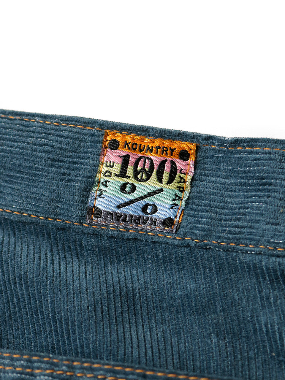 Kapital Corduroy x Denim 2 Tone Gypsy Flare Pants