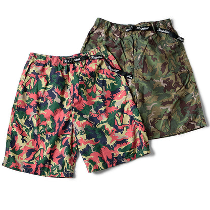 Kapital Quick-Drying Taffeta Piece Camo Easy Shorts