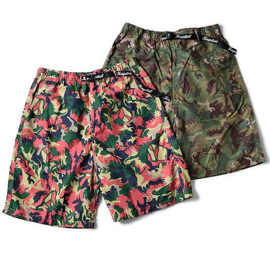 Kapital Quick-Drying Taffeta Piece Camo Easy Shorts