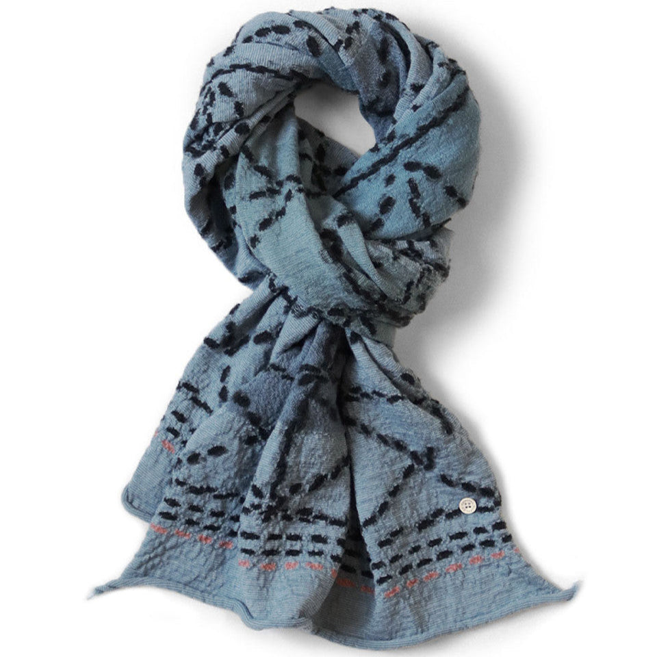 Kapital Felted Wool Sashiko Happy Scarf