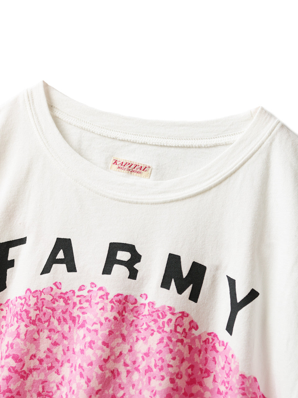 Kapital Tenjiku Crew T (FARMY VETERAN Sakura Print) (2019)