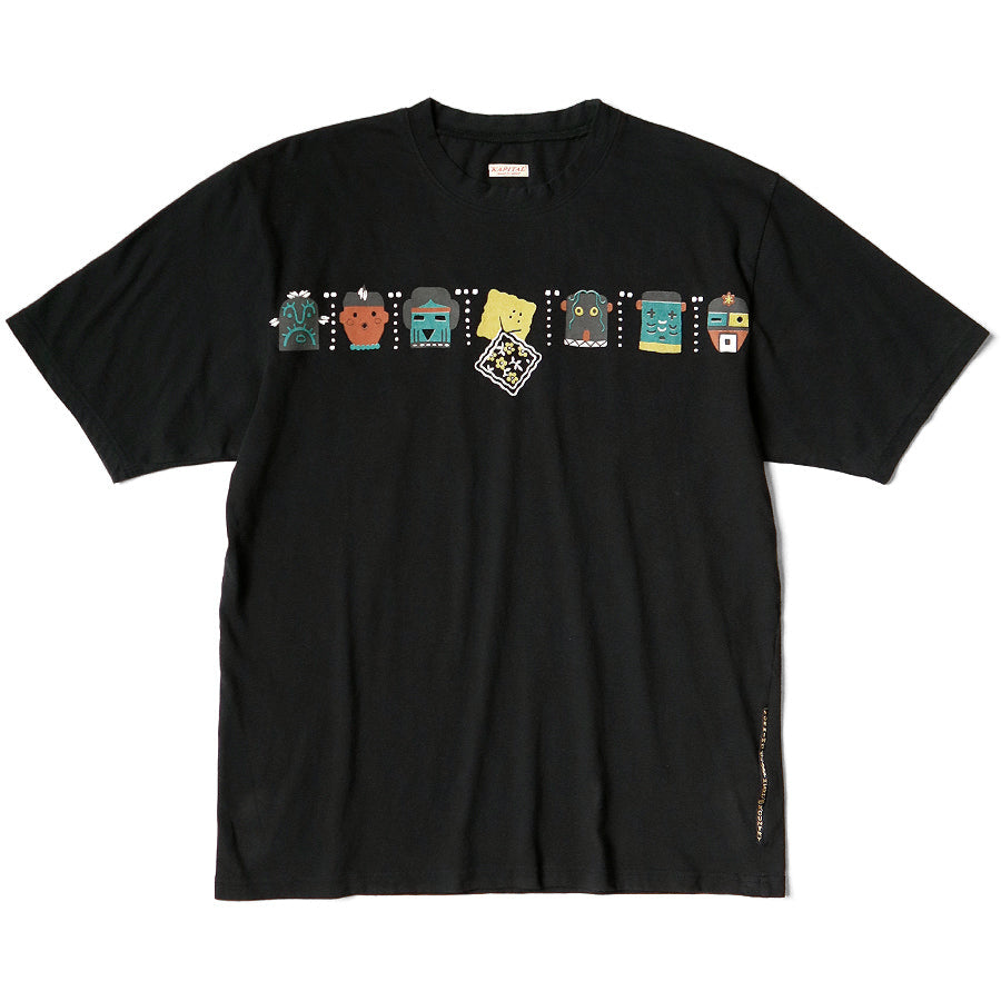 Kapital Tenjiku Crew T-Shirt (Peckish & Kachina Print)