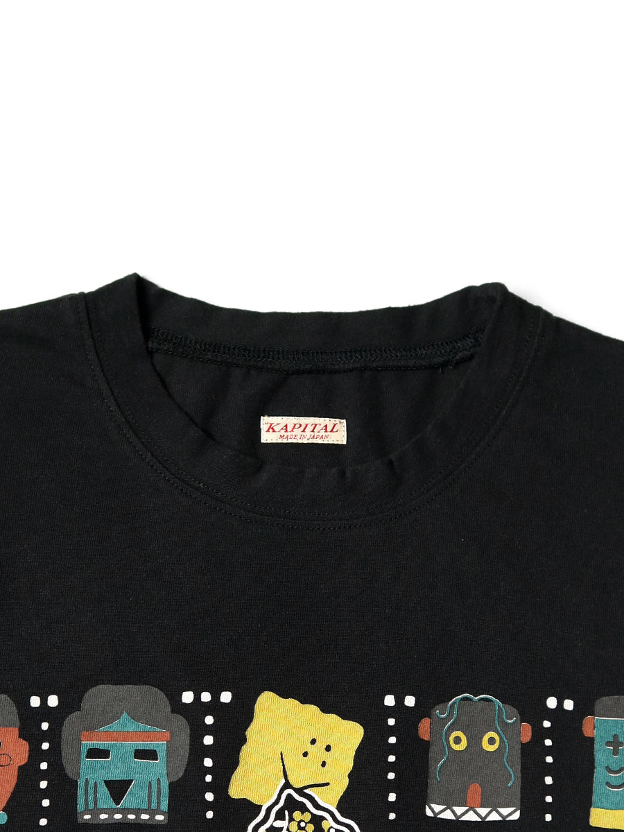 Kapital Tenjiku Crew T-Shirt (Peckish & Kachina Print)