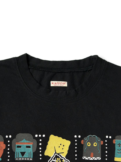 Kapital Tenjiku Crew T-Shirt (Peckish & Kachina Print)