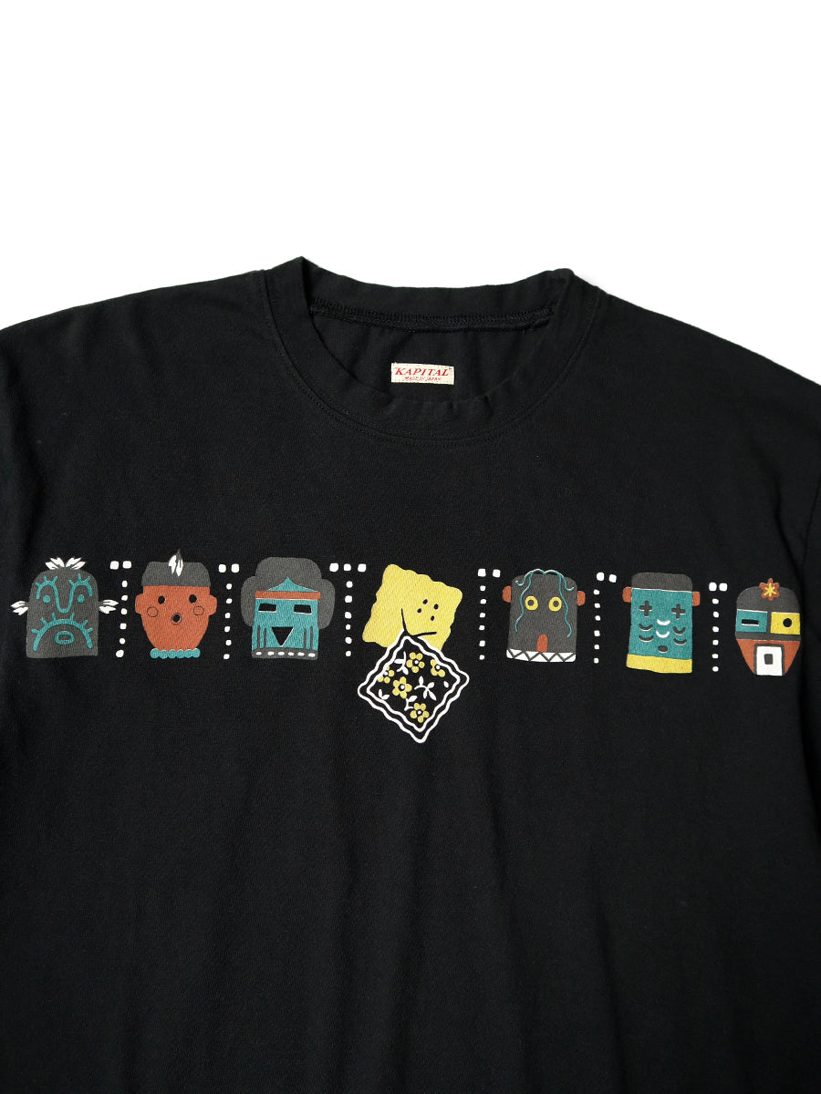 Kapital Tenjiku Crew T-Shirt (Peckish & Kachina Print)