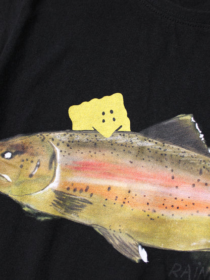 Kapital Jersey Cropped T-Shirt (1 Trout Peckish Rainbowy Print)