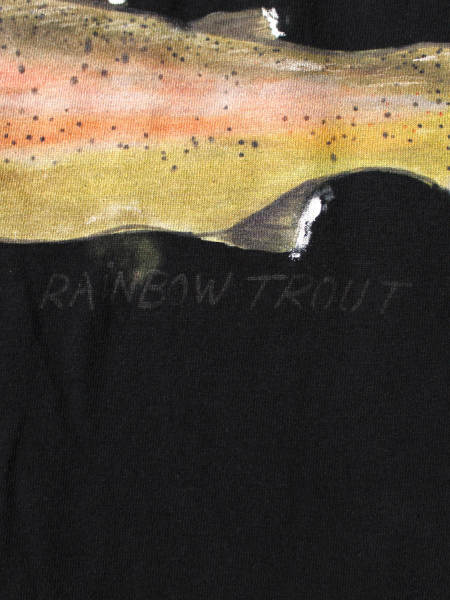 Kapital Jersey Cropped T-Shirt (1 Trout Peckish Rainbowy Print)