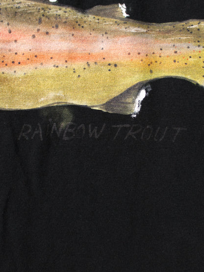 Kapital Jersey Cropped T-Shirt (1 Trout Peckish Rainbowy Print)