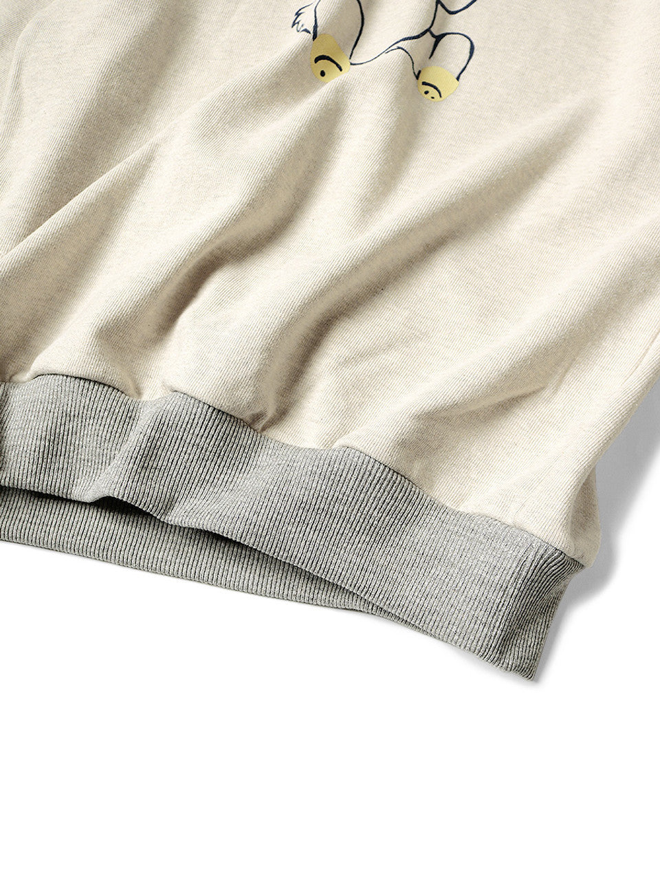 Kapital Top Fleece Crewneck Sweatshirt (Peckish Little Bear Print)