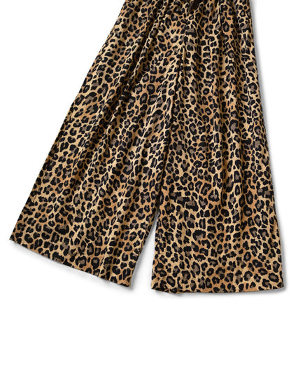 Kapital Combed Burberry Leopard Print Rude Baggy Pants