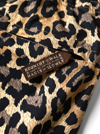 Kapital Combed Burberry Leopard Print Rude Baggy Pants