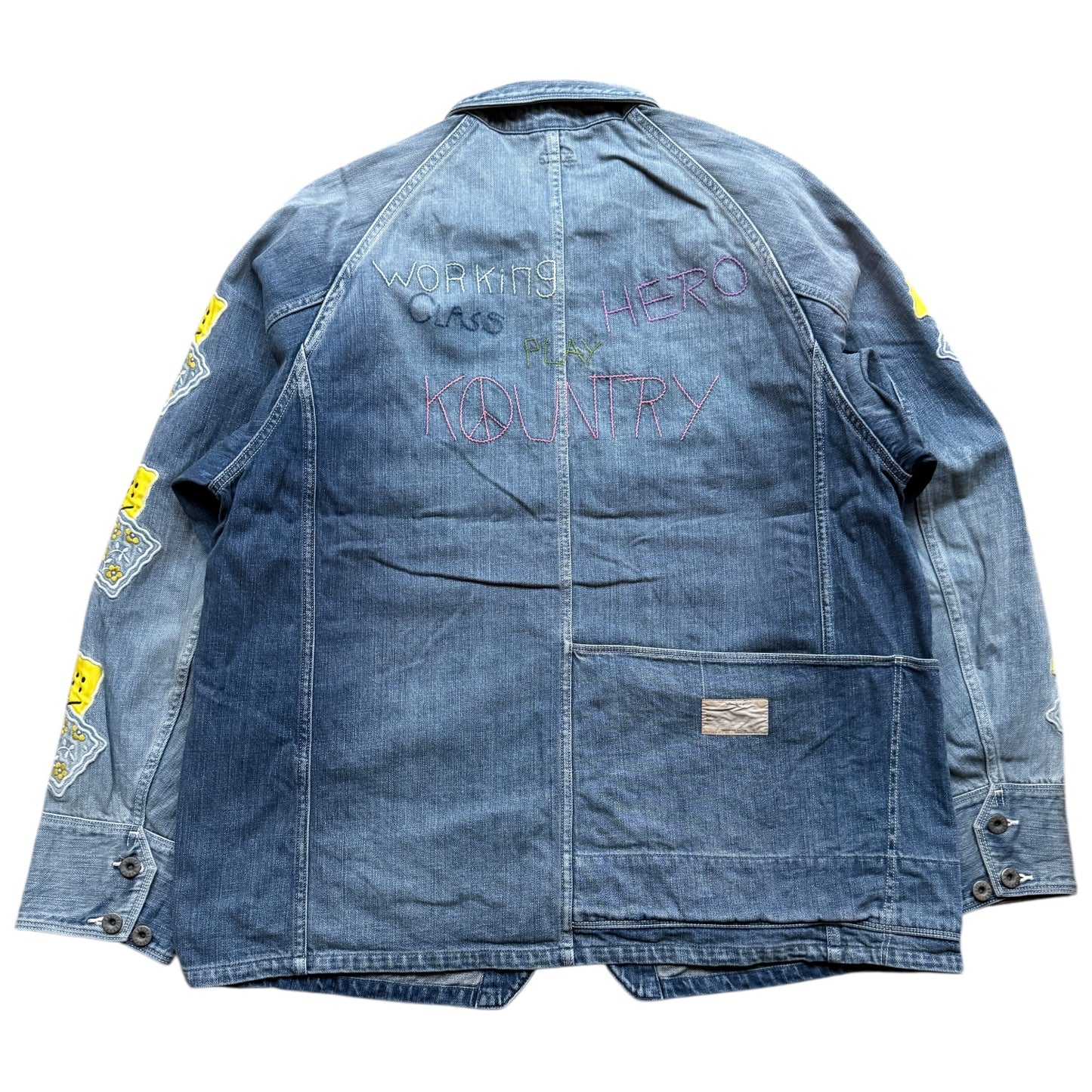 Kapital 12oz Denim Cactus Coverall (Peckish Amigo Sleeve Model)