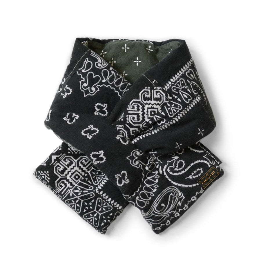 Kapital Flannel Bandana Print Reversible Kesa Scarf