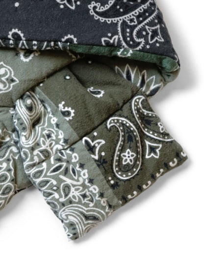 Kapital Flannel Bandana Print Reversible Kesa Scarf