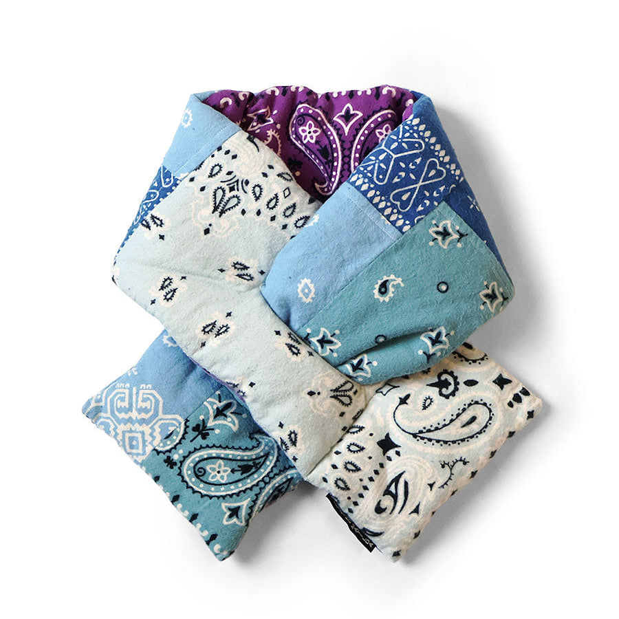 Kapital Flannel Bandana Print Reversible Kesa Scarf