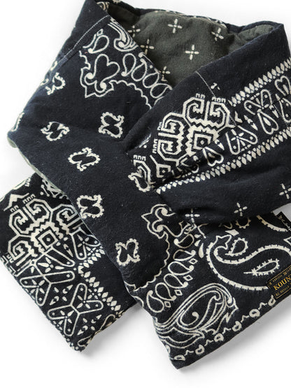 Kapital Flannel Bandana Print Reversible Kesa Scarf