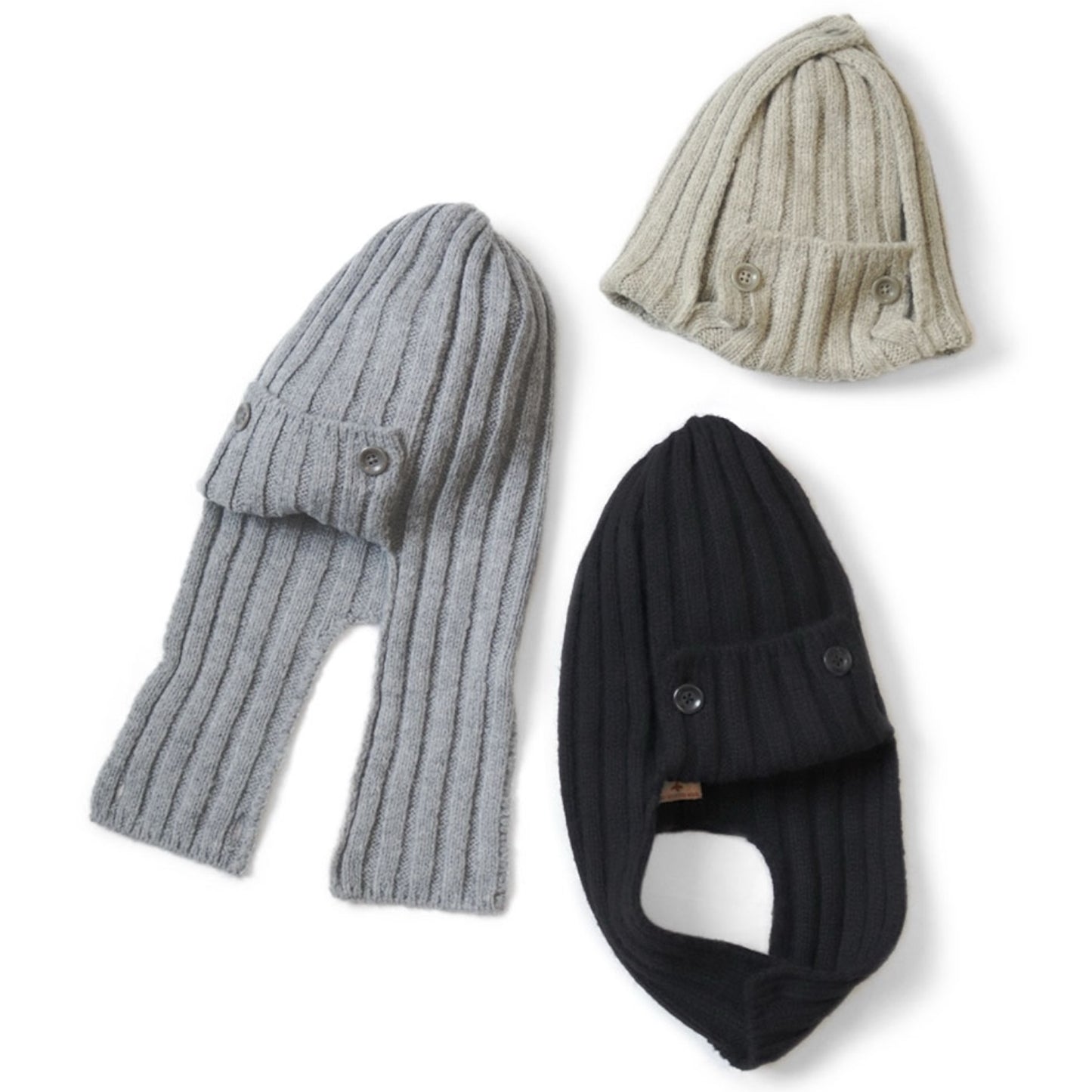 Kapital 5G Wool 3x3 Rib Hunting Knit Cap