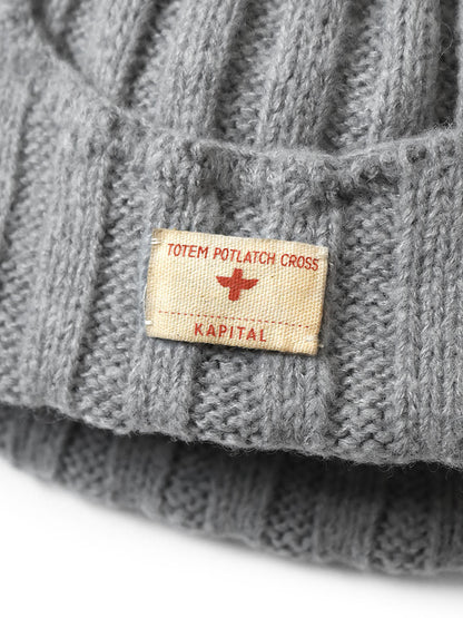 Kapital 5G Wool 3x3 Rib Hunting Knit Cap
