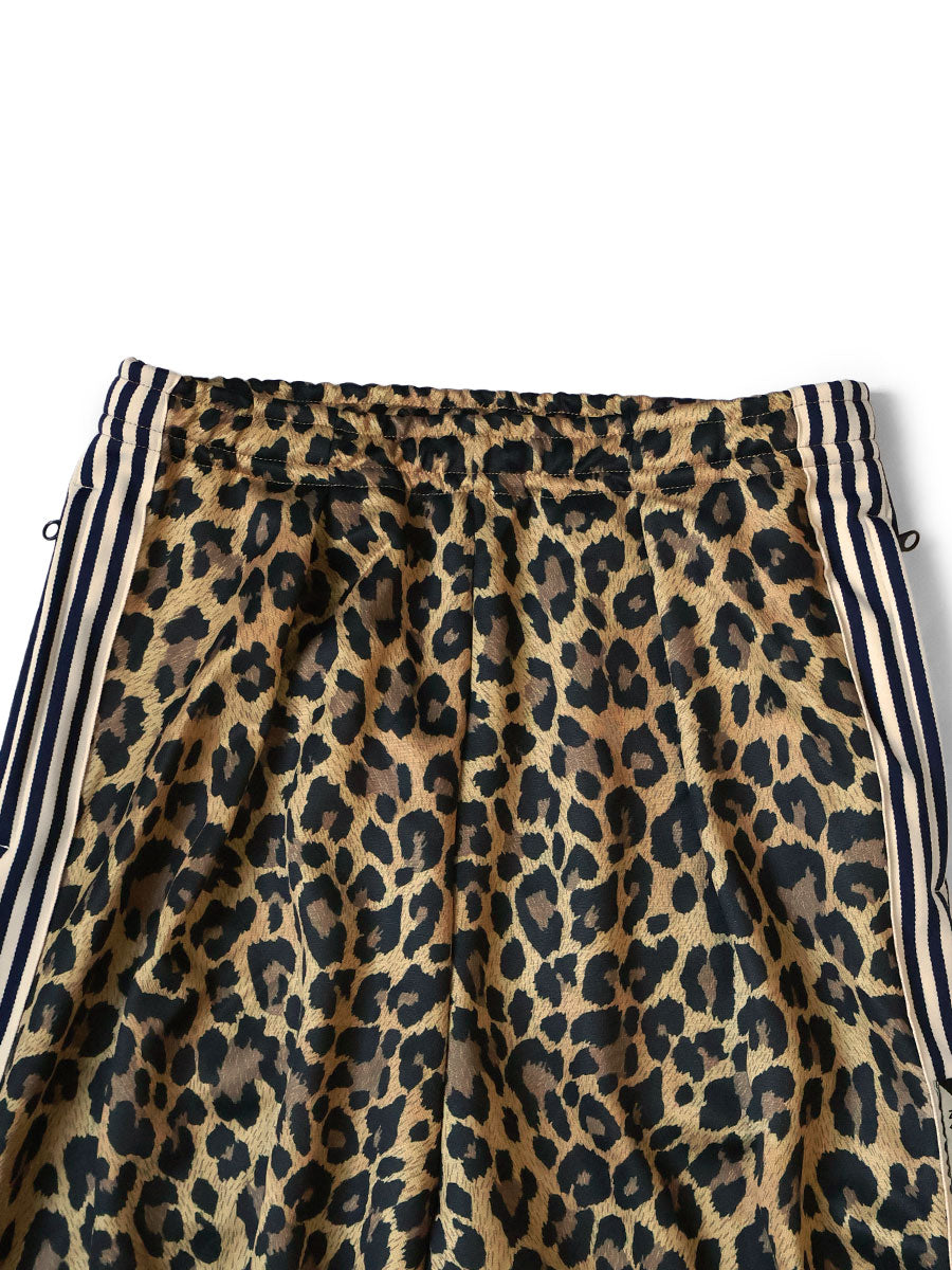 Kapital Smooth Jersey Leopard Print Stuntman Baggy Track Pants