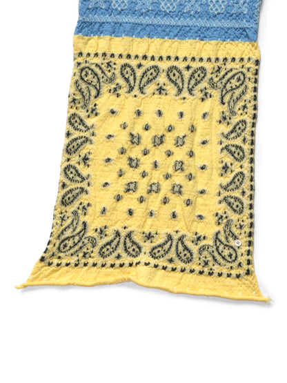 Kapital Felted Wool Pastel Bandana Cross Happy Scarf